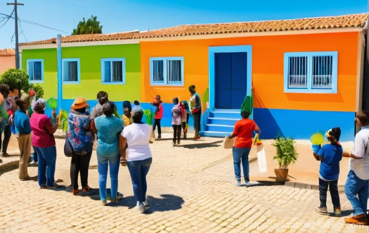 소셜 임팩트와 비즈니스 모델의 통합 - A vibrant and dynamic image showcasing a modern, purpose-driven business environment in Lisbon, Port...